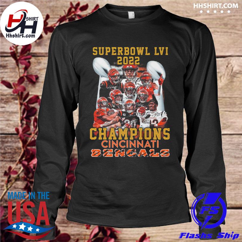 Official official Super Bowl LVI 2022 Champions Cincinnati Bengals  Signatures Shirt, hoodie, sweater, long sleeve and tank top