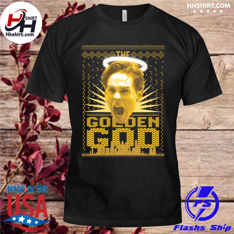 The golden god ugly Christmas sweater