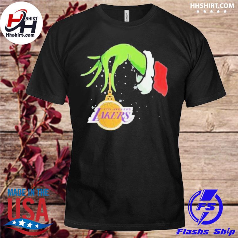 The grinch hand los angeles lakers merry Christmas sweater