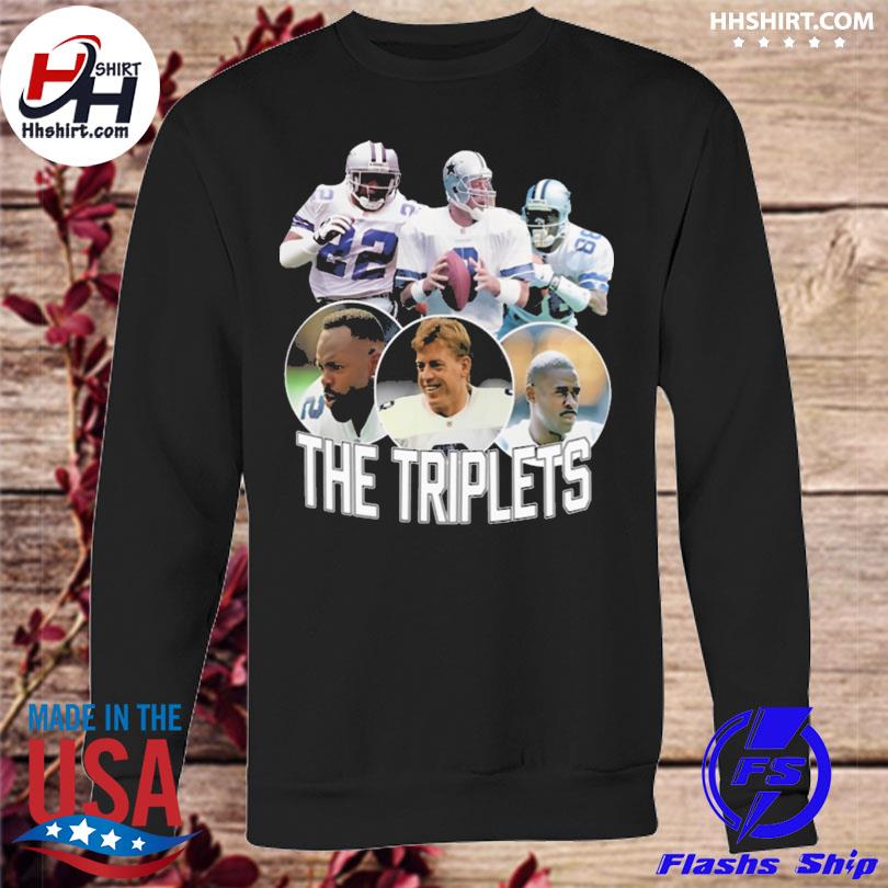 The triplet's emmitt smith troy aikman and michael irvin shirt, hoodie,  longsleeve tee, sweater