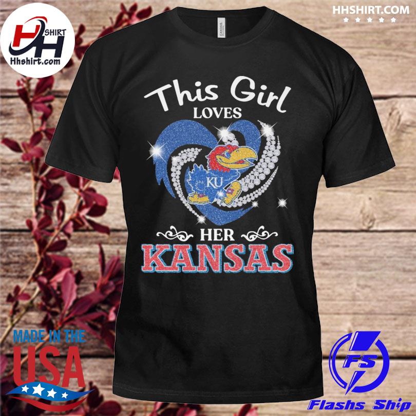 This is loves her Kansas Jayhawk logo 2022 shirt
