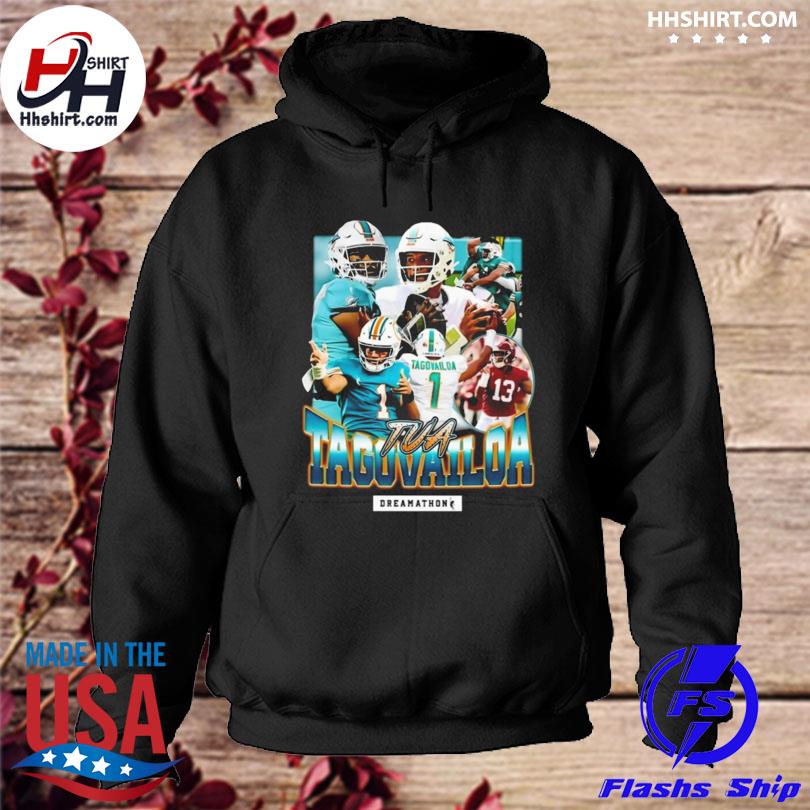 Official Miami Dolphins Dreamathon Merch Tua Tagovailoa Shirt