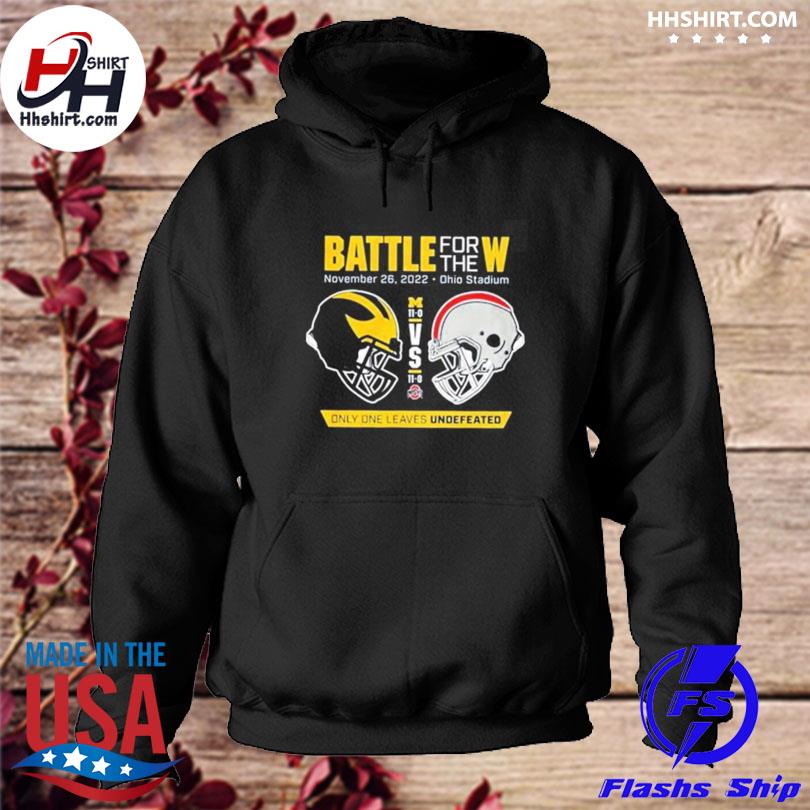 Valiant University of Michigan Football vs. Ohio State 2022 ''Battle For  The W'' Navy Tee