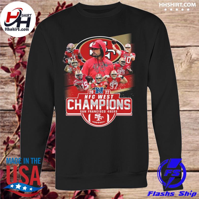 2022 NFC West Champions San Francisco 49ers signature logo shirt, hoodie,  sweater, long sleeve and tank top