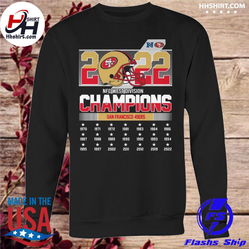 2022 San Francisco 49ers NFC west division champions shirt, hoodie,  longsleeve tee, sweater