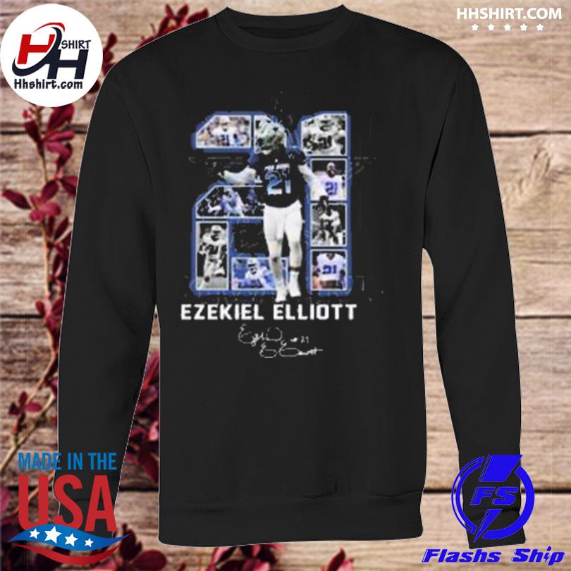 21 ezekiel elliott mvp Dallas Cowboys signature shirt, hoodie, longsleeve  tee, sweater