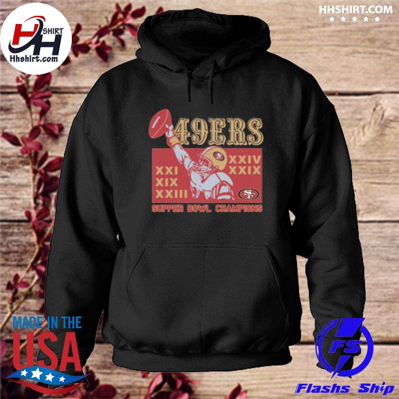 49ers 5 Time Super Bowl Champions Shirt, hoodie, sweater, long