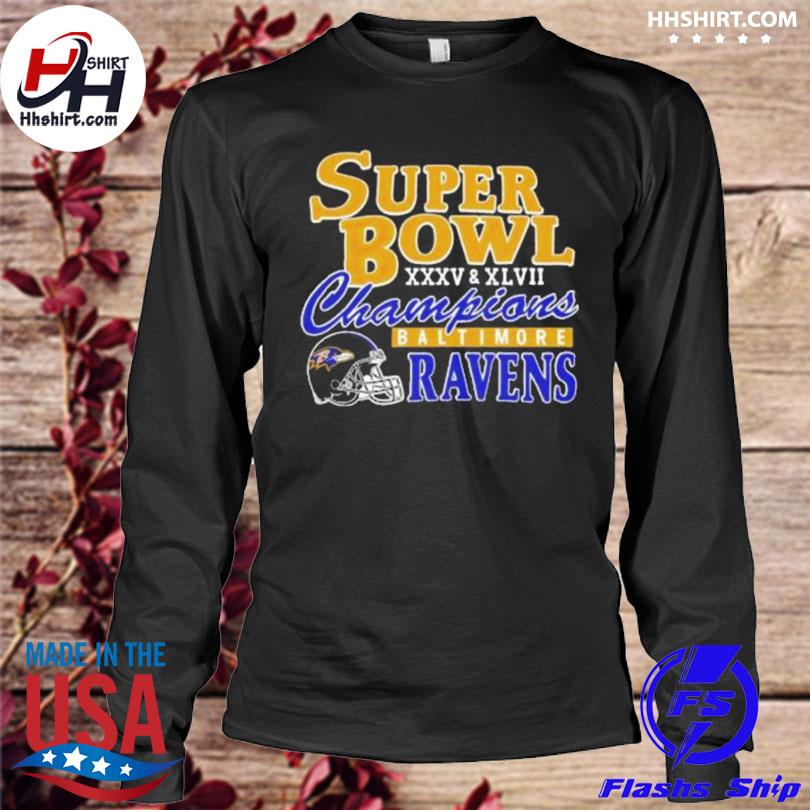 Ravens 2 Time Super Bowl Champions Retro Baltimore Ravens T-Shirt, hoodie,  sweater, long sleeve and tank top