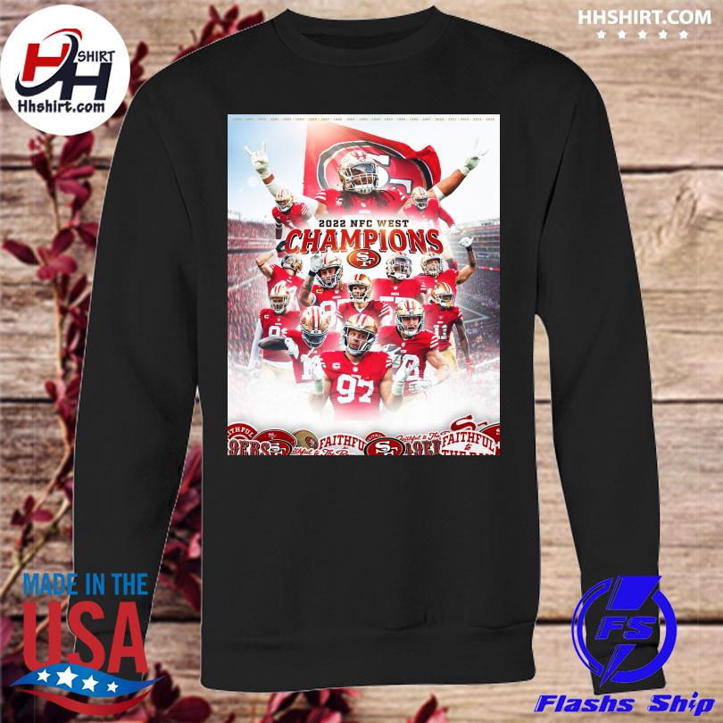 Best in the west San francisco 49Ers 2022 NFC west Champions shirt, hoodie,  longsleeve tee, sweater