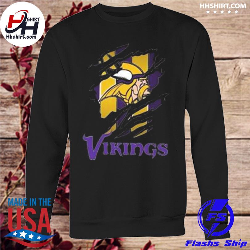 Vikings Minnesota Shirt - Vikings Football Vintage Sweatshirt Long Sleeve