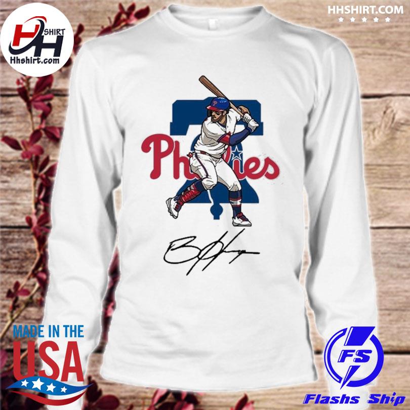 Bryce Harper Philadelphia Phillies MLB Player Signatures Fashion T