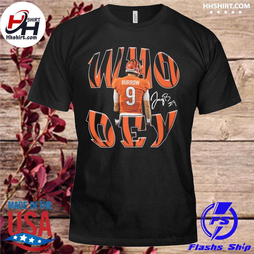 Burrow Who Dey Joe Cincinnati Bengals Shirt