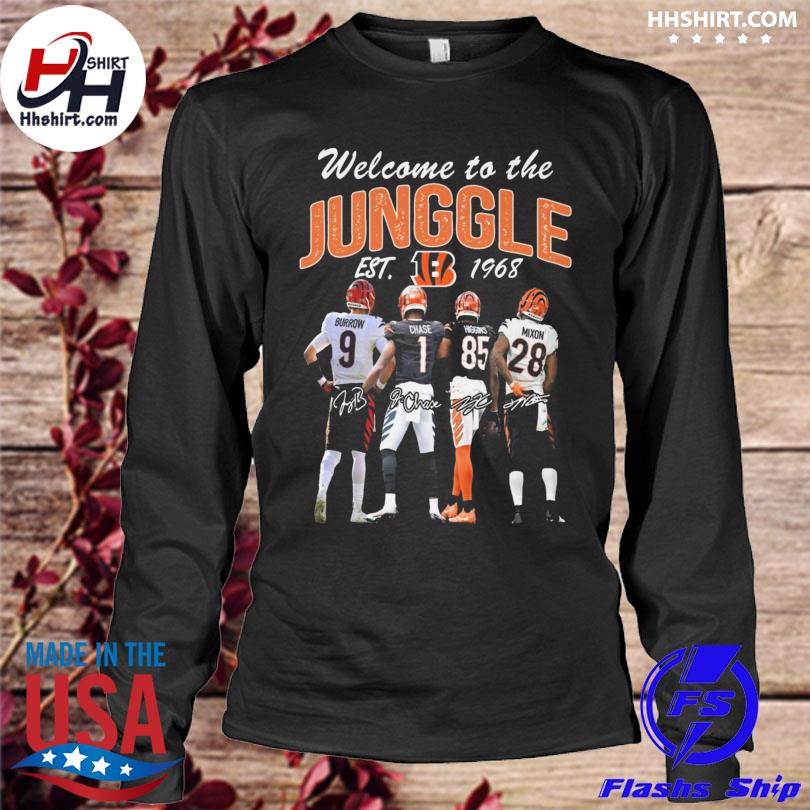 Welcome to The Jungle 1968 Cincinnati Bengals Long Sleeve Shirt