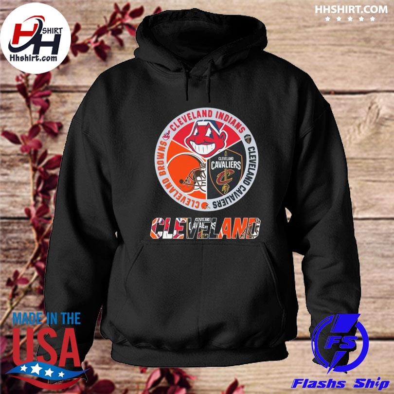 Cleveland Browns Cleveland Indians Cleveland Cavaliers logo shirt