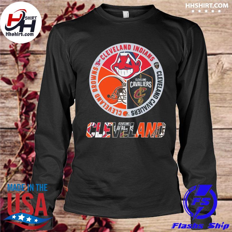 Cleveland Browns Cleveland Indians Cleveland Cavaliers logo shirt, hoodie,  sweater, long sleeve and tank top