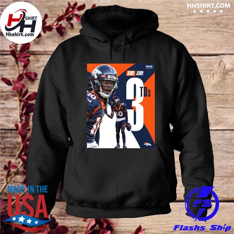 Denver Broncos Alternate Name & Number Hoodie - Jerry Jeudy - Mens