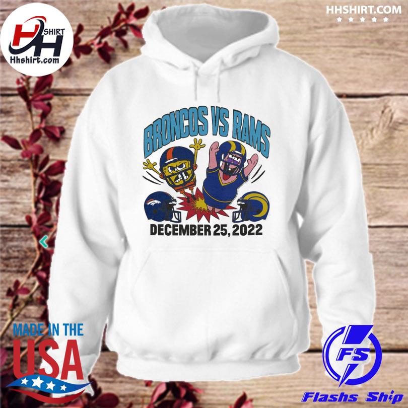 NFL Denver Broncos vs Los Angeles Rams Christmas Day 2022 poster shirt,  hoodie, sweater, long sleeve and tank top