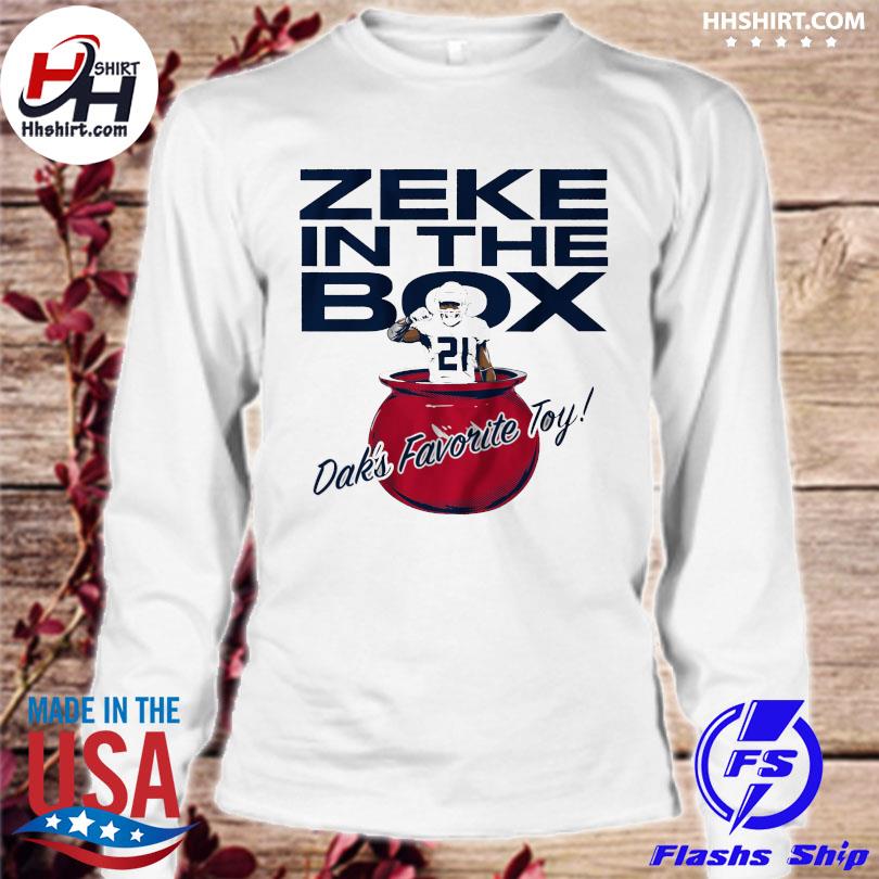 Official ezekiel Elliott And Dak Prescott Zeke In The Box T-Shirts, hoodie,  tank top, sweater and long sleeve t-shirt