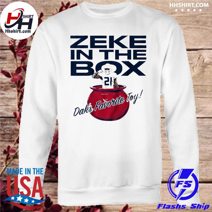 Ezekiel Elliott & Dak Prescott Zeke In The Box Dak'S Favorite Toy Shirt,  hoodie, sweater, long sleeve and tank top