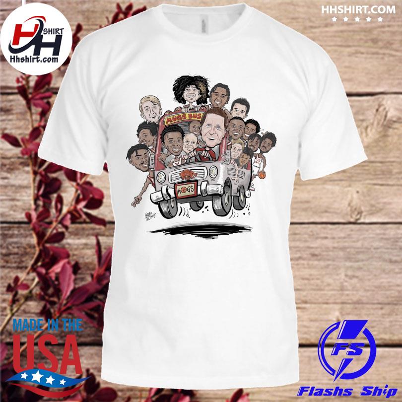 Hogtoons and arKansas razorbacks men's basketball Muss bus shirt