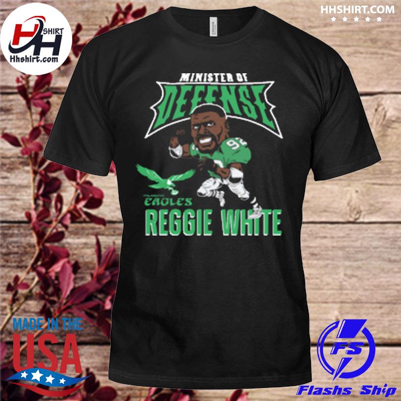 Homage reggie white philadelphia eagles caricature retired player tri-blend shirt