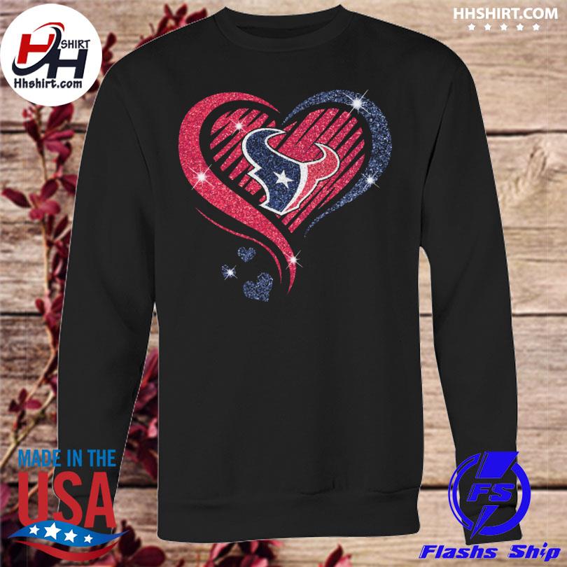 Official Houston Texans Heart 2023 T-Shirt, hoodie, sweater, long