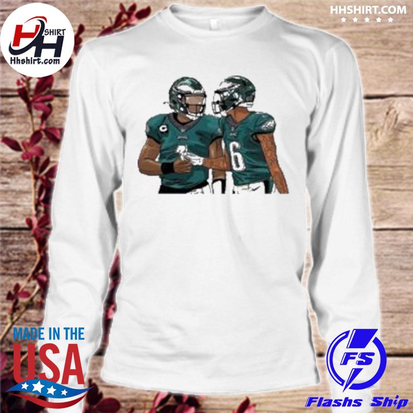 Jalen Hurts Philadelphia Long Sleeve Tee Eagles NFL T-shirts