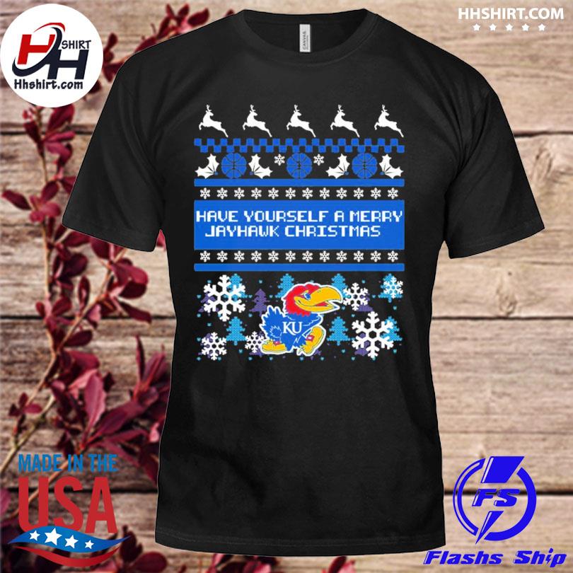 Jayhawk Christmas have yourself a merry ugly Christmas sweater
