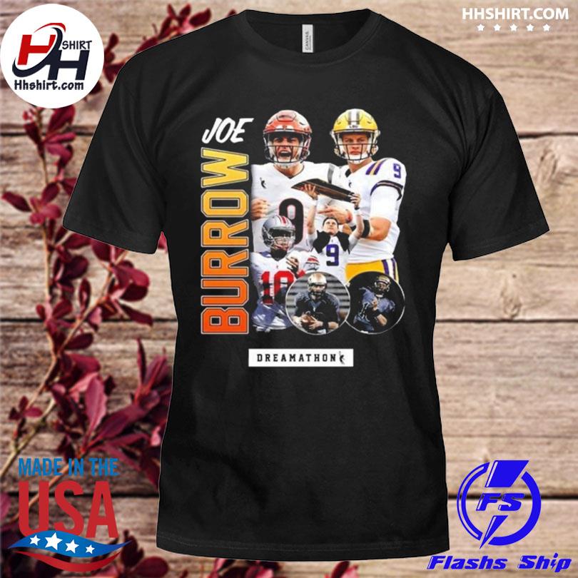 Joe burrow dreamathon cincinnati bengals nfl shirt, hoodie, sweater, long  sleeve and tank top