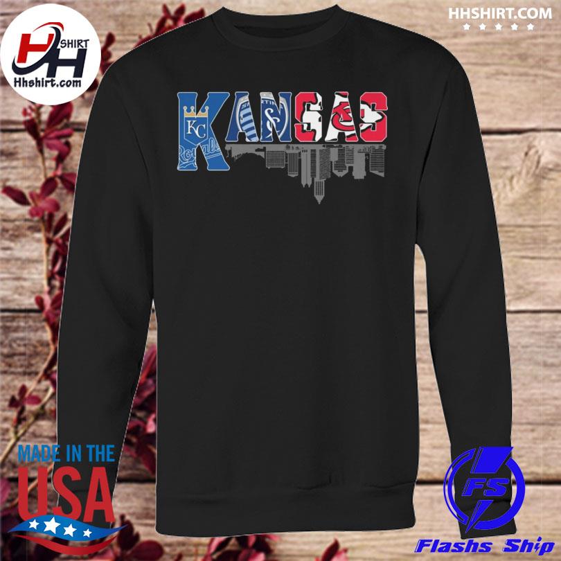 Kansas City Chiefs And Kansas City Royals Heart T Shirt - Teespix