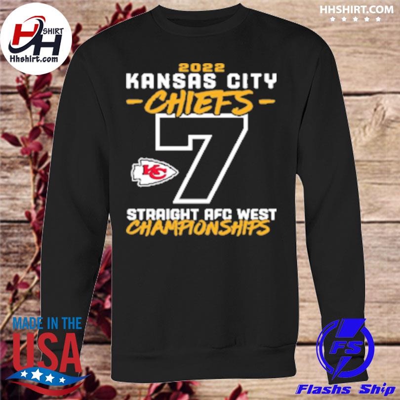 Official kansas city Chiefs seventh-straight afc west division championship  shirt, hoodie, sweater, long sleeve and tank top