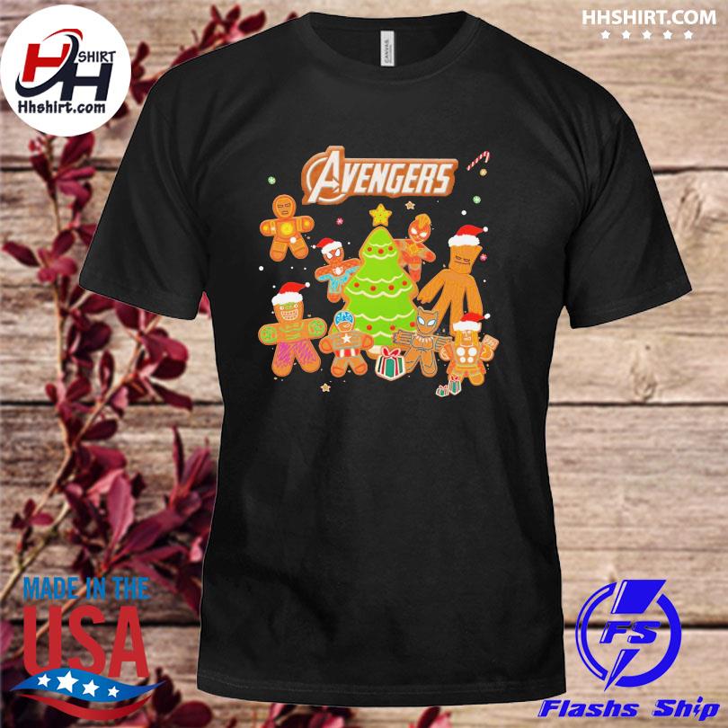 Marvel avengers characters squad ginger cookies Christmas sweater