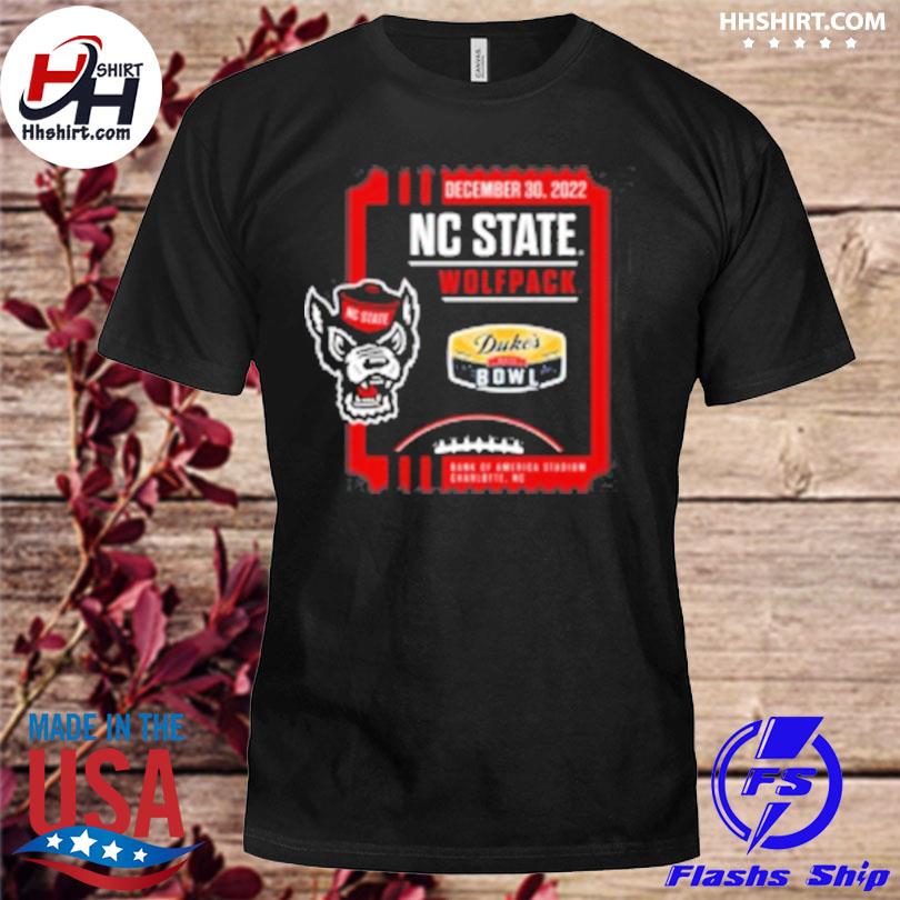 Men's black north Carolina state 2022 duke's mayo bowl shirt