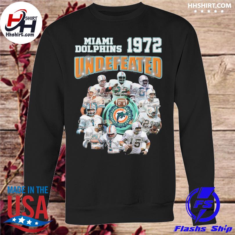 Miami Dolphins 1972 undefeated 17-0 signatures 2022 T-shirt