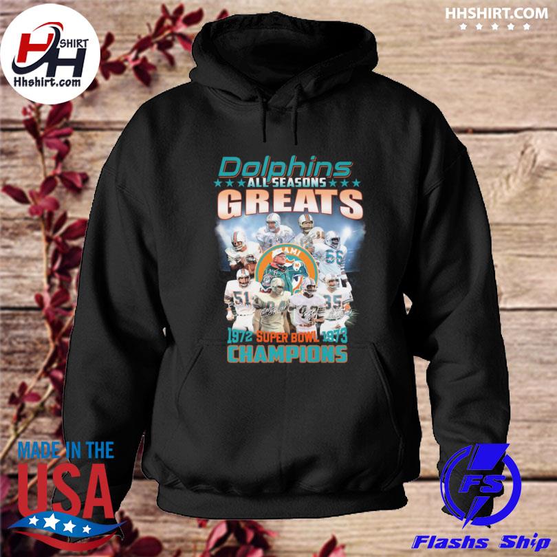 Miami Dolphins 50th Anniversary 1972 Perfect Season Shirt Gifts