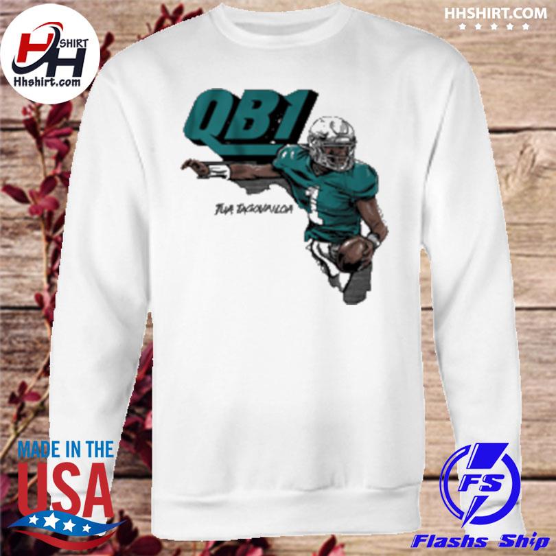 QB1 Tua Tagovailoa Miami Dolphins Unisex T-Shirt, hoodie, sweater, long  sleeve and tank top