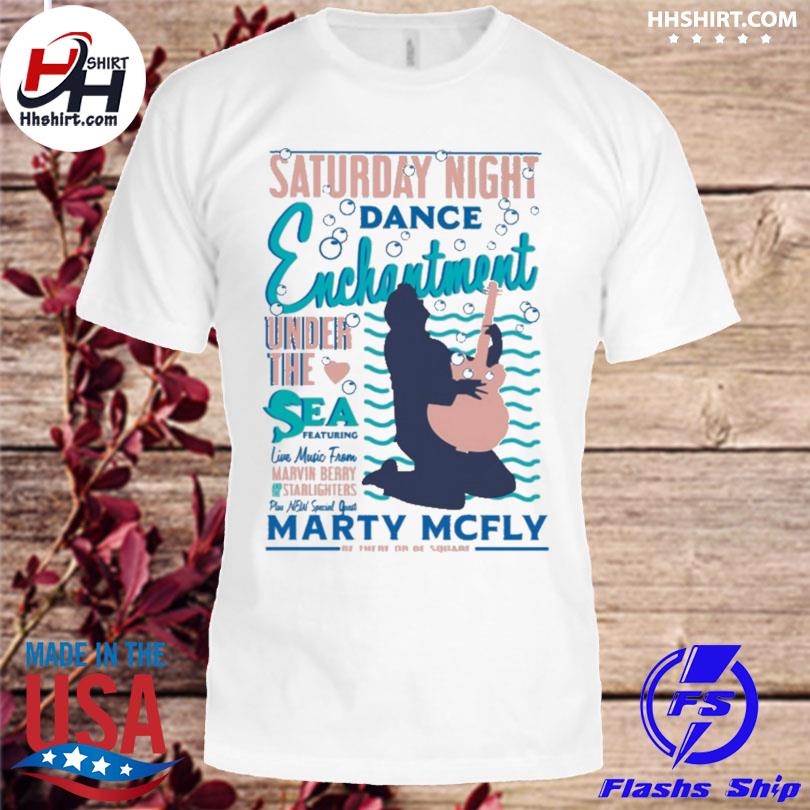 Michael j fox saturday night dance enchantment under the sea featuring live music shirt