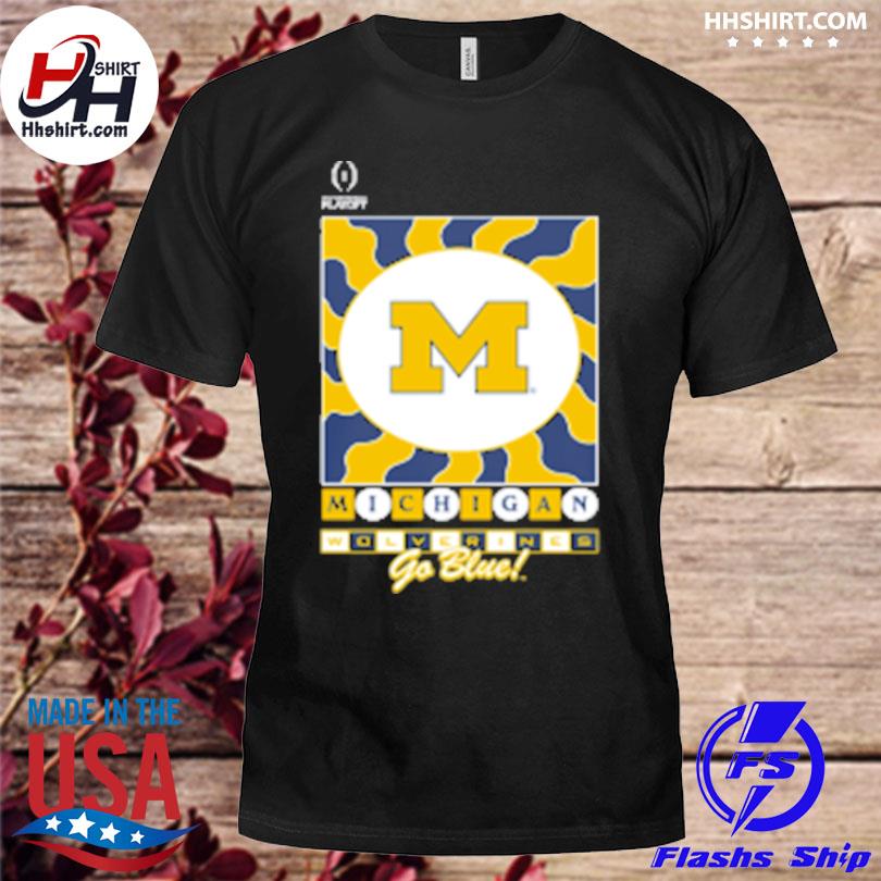 Michigan go blue college football playoff 2022 fiesta bowl media night shirt