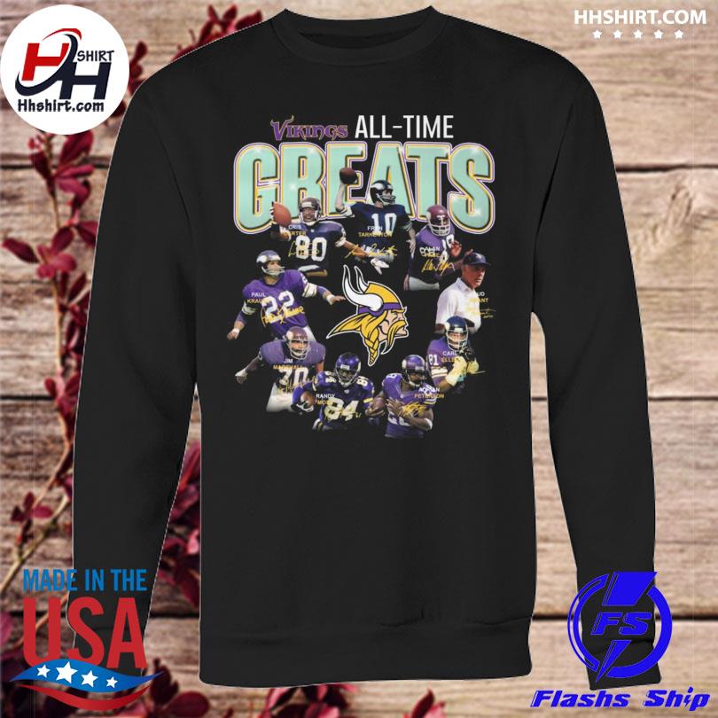 Minnesota Vikings all time greats signatures 2022 shirt, hoodie