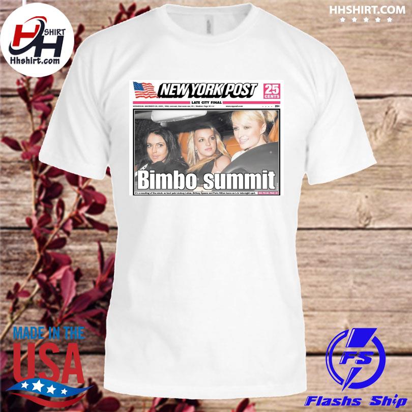 New york post bimbo summit shirt