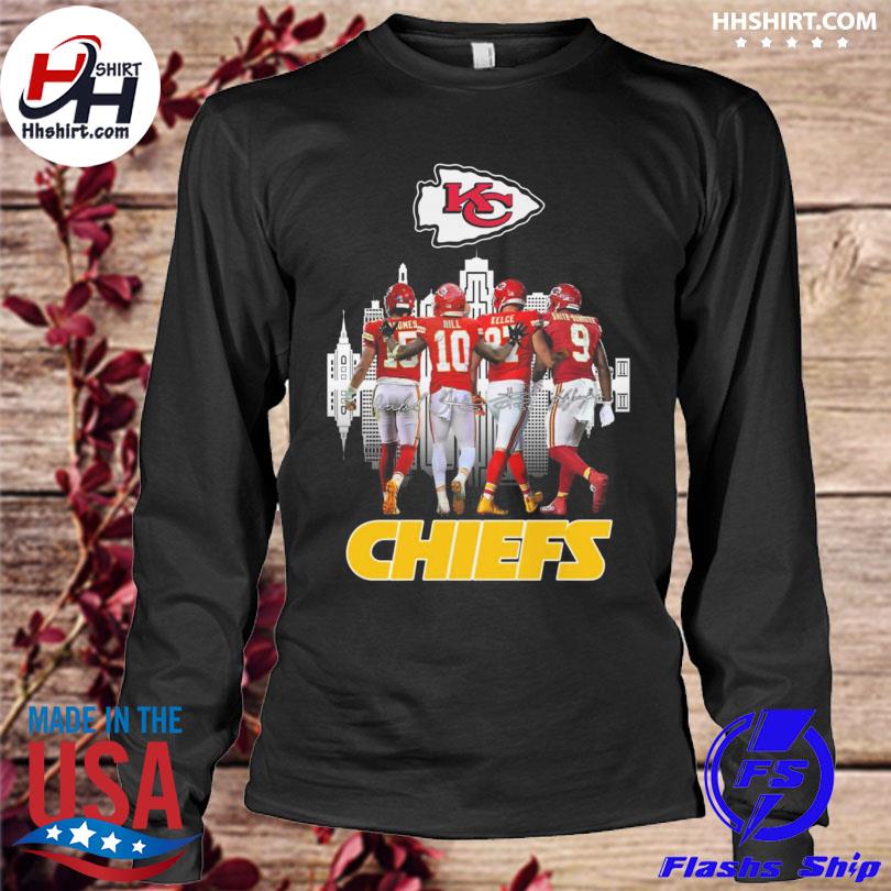 Kansas City Chiefs Kelce Mahomes Hill signatures shirt, hoodie, sweater,  long sleeve and tank top