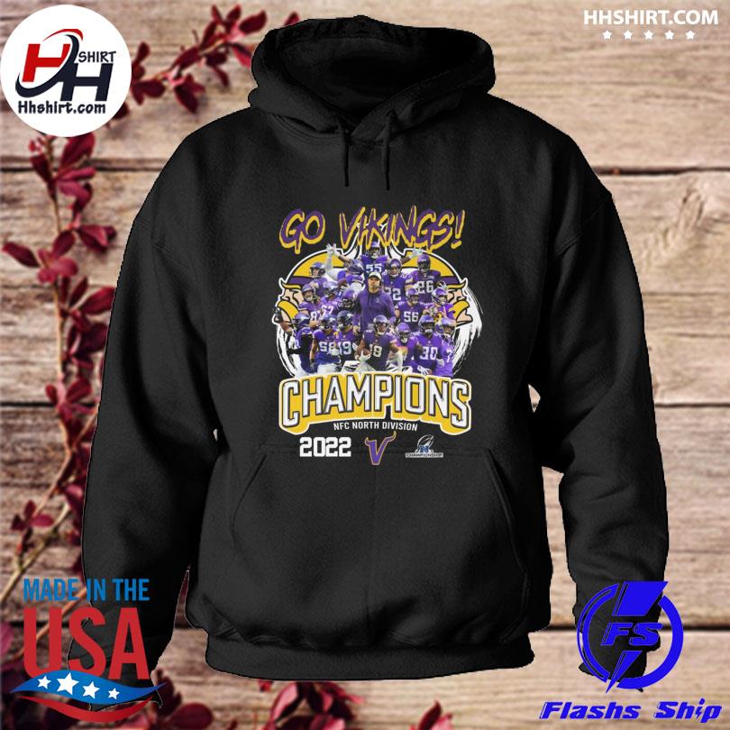 Go Vikings 2022 NFC North Division Champions Minnesota Vikings team  football shirt, hoodie, sweater, long sleeve and tank top