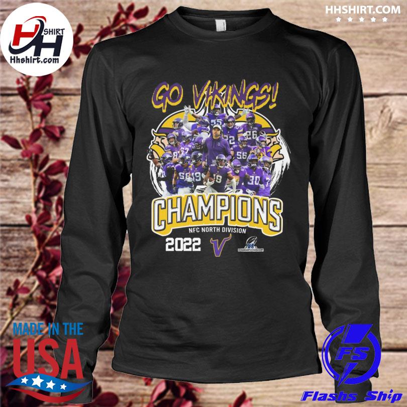 Official Minnesota Vikings go champions Nfc north division 2022
