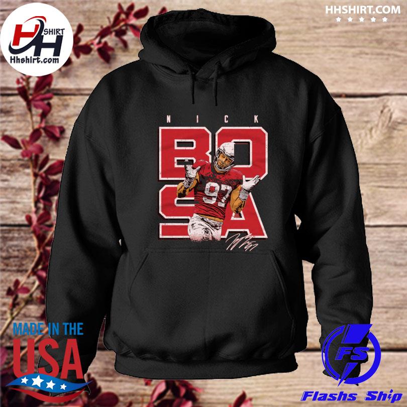 Nick Bosa San Francisco 49ers Shrugs Signature shirt, hoodie