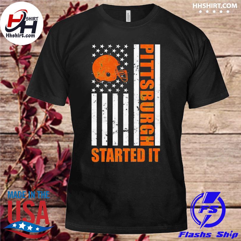 Pittsburgh started it American flag shirt