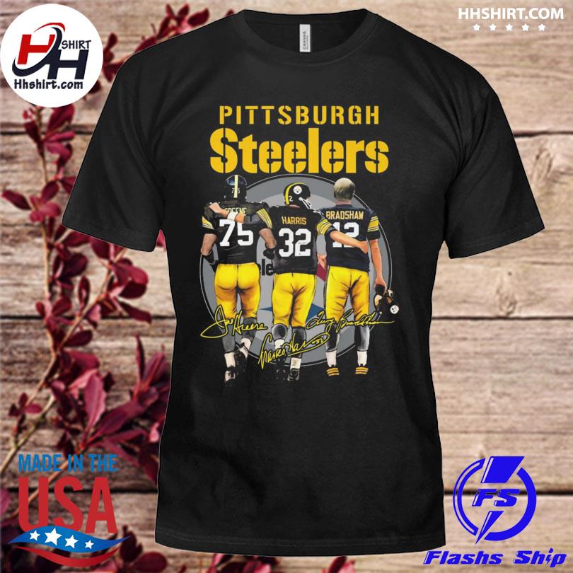 Pittsburgh steelers franco harris joe greene and terry bradshaw signatures  2023 shirt, hoodie, longsleeve tee, sweater