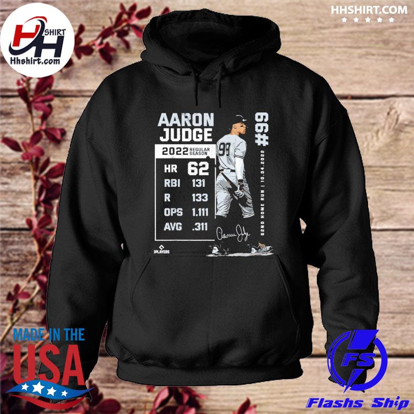 Aaron Judge 62 Home Runs signatures shirt, hoodie, sweater, long sleeve and  tank top