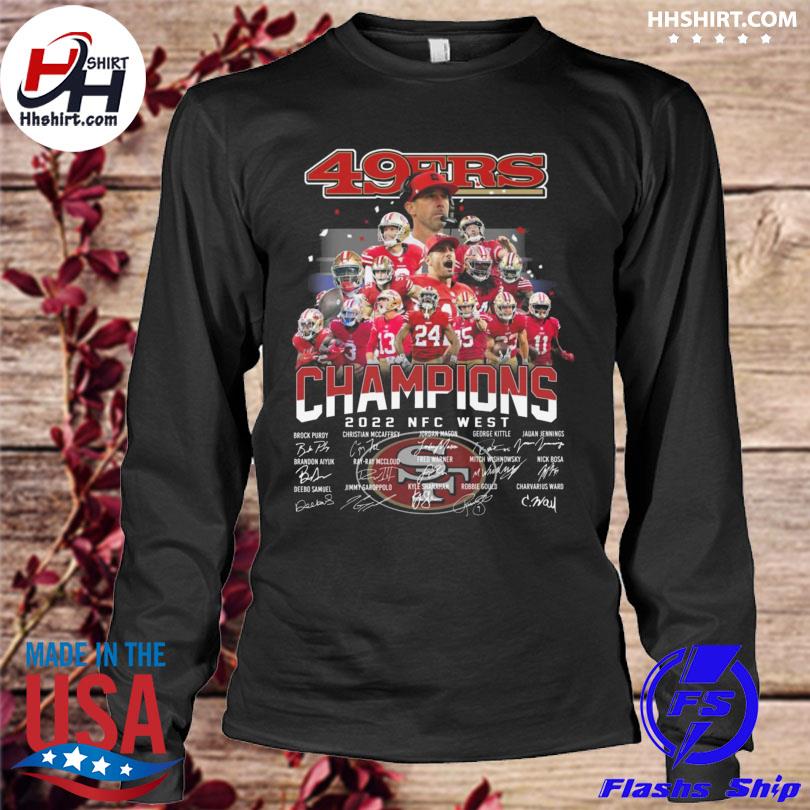 2022 NFC West Champions San Francisco 49ers signature logo shirt, hoodie,  sweater, long sleeve and tank top