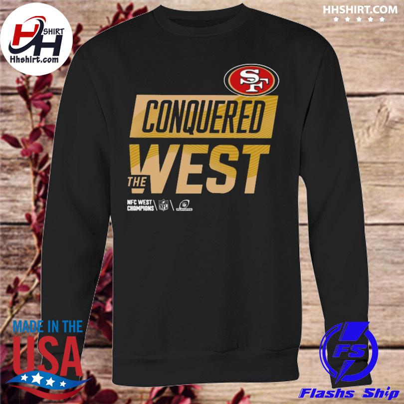 San Francisco 49ers 2022 NFC West Division Champions Locker Room Trophy  Collection T Shirt - Limotees