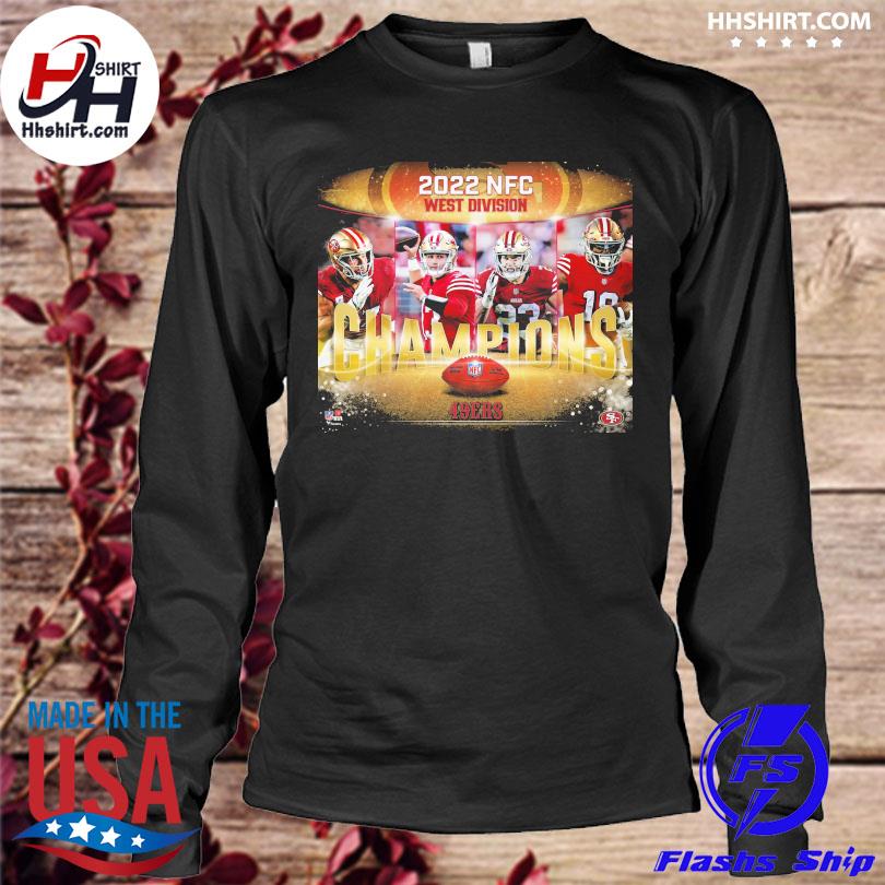 San francisco 49ers nfc west division championship apparel 49ers nfc west  division champs gear shirt, hoodie, longsleeve tee, sweater